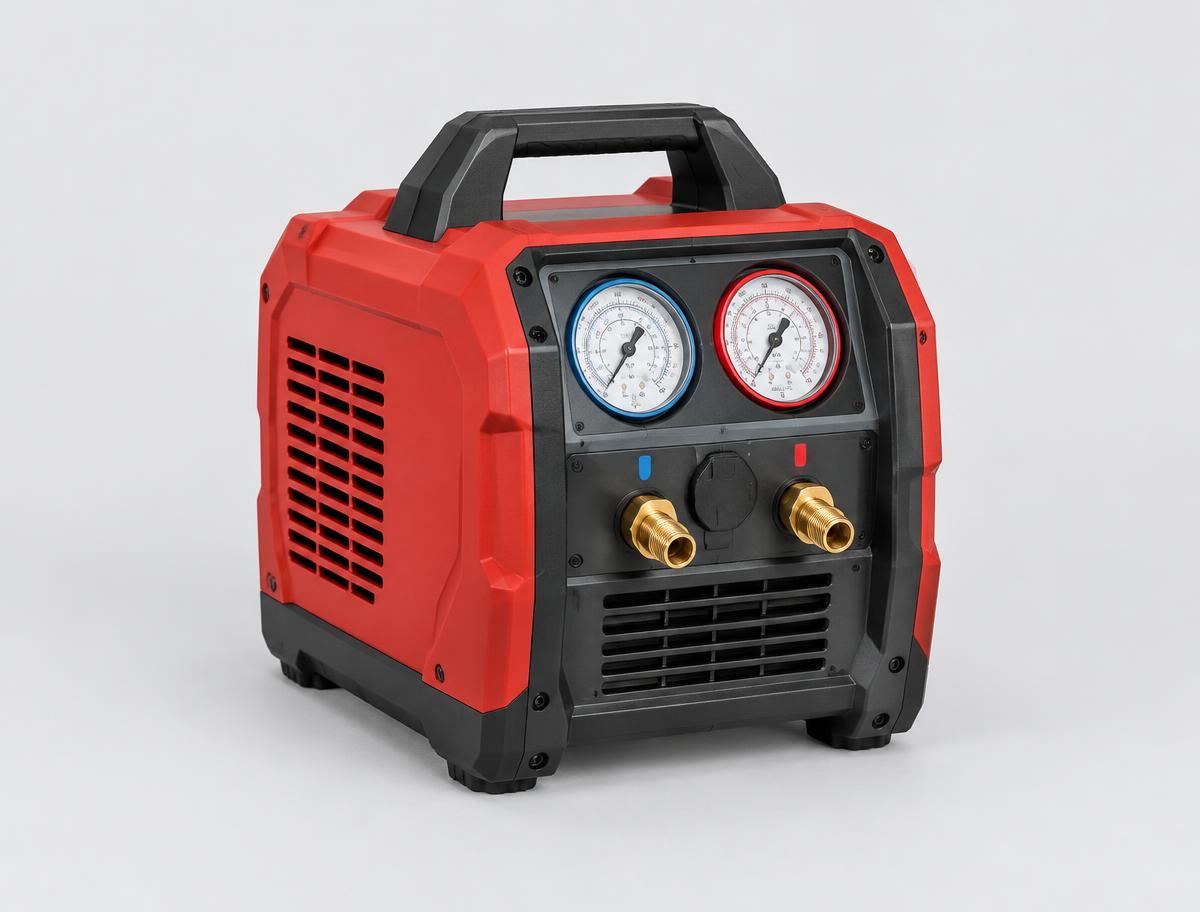 Portable refrigerant recovery machine